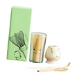 thumbnail image 4 of Juego de batidor de matcha, cuchara de té, juego de de matcha hecho a mano de bambú, soporte para batidor para regalo de felicitación, fiest , Flor, 4 of 8