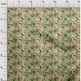 thumbnail image 3 of oneOone Rayon Light Green Fabric Leaves Diy Clothing Quilting Fabric Print Fabric By Yard 56 Inch Wide, 3 of 5