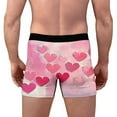 thumbnail image 5 of Ousvtion Valentine's Day Mens Trunks Love Heart Print Boxer Briefs Valentines Rose Boxers Underwear Comfort Soft Brief Gift for Men Clearance Deals,A02-Pink,Small, 5 of 5