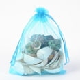 thumbnail image 2 of 100pcs Organza Gift Bags with Drawstring Wedding Party Christmas Favor Gift Bags Organza Pouches for Potpourri Deep Sky Blue 18x13cm, 2 of 2