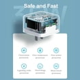 thumbnail image 2 of For Universal Fast Charge 35W PD Foldable Dual USB-Type-C Port Compact Input Home / Travel Power Adapter Plug Wall Charger White, 2 of 7