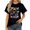 Halloween CNA Ghost, variant on Women's Crewneck Short Sleeve T-Shirt, Cute Vintage Autumn Happy Halloween Graphic Casual Tee