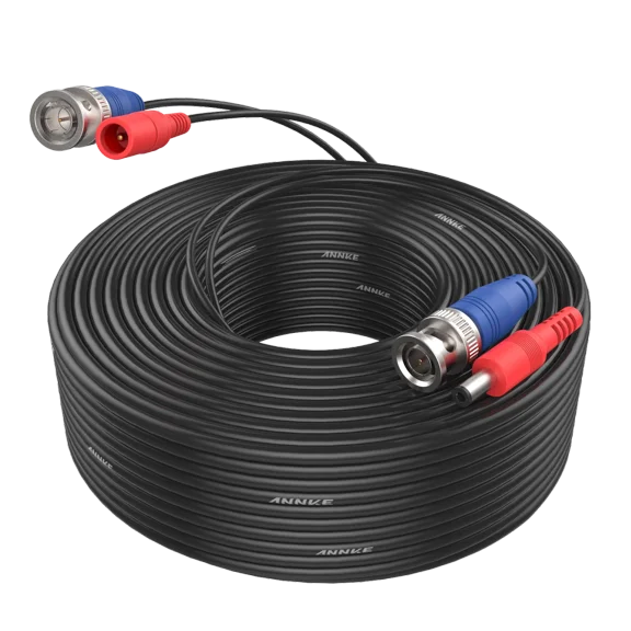 Annke Black 100Ft/30M Cctv Camera Power Cable Home Surveillance Security System