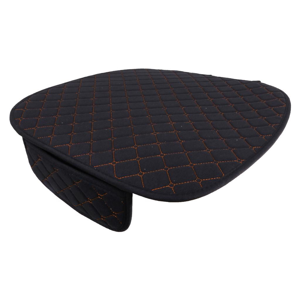 Luzkey Seat Cushion Breathable Flax Car Seat Cover With Tie Anti Slip Black Goledn Other