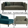thumbnail image 1 of Patas para muebles, pie de soporte de metal negro, patas de repuesto para trabajo pesado para sofá, gabinete de TV, mesa de café, cama, aparadores, aparador, 1 of 5