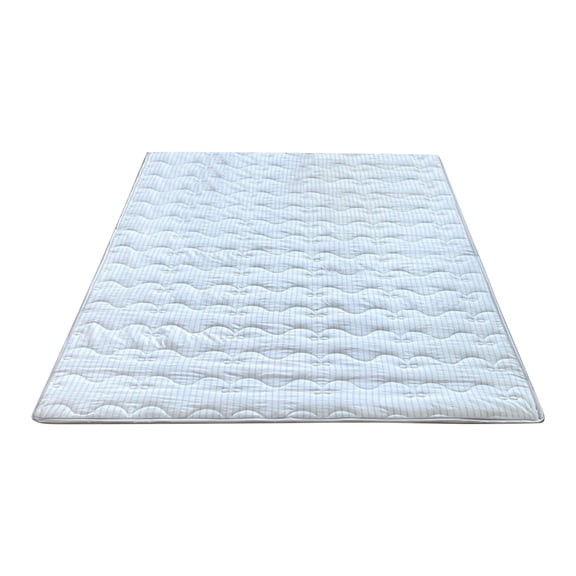 Striped Cotton Quilted Mattress Pad | 200×150cm Soft Thin Mattress Topper, Non-Slip Washable Bed Pad for Student Dorm & Bedroom