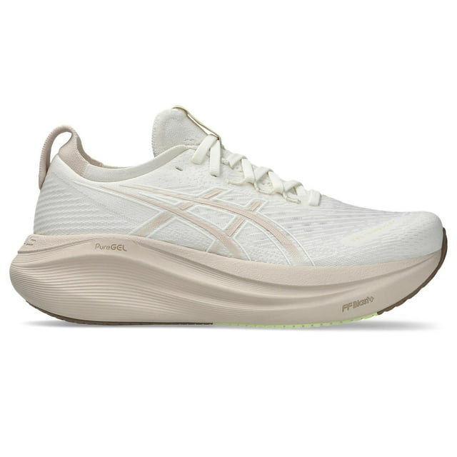 Zapatillas Para Correr ASICS GEL-NIMBUS 27 Para Mujer en color Crema/Beige Mineral (Tamaño de EE. UU. 6.5)