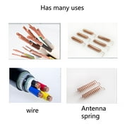 Bare Copper Single-Strand Red Copper Round Wire, Wire Diameter: 3.5mm, Weight: 500g