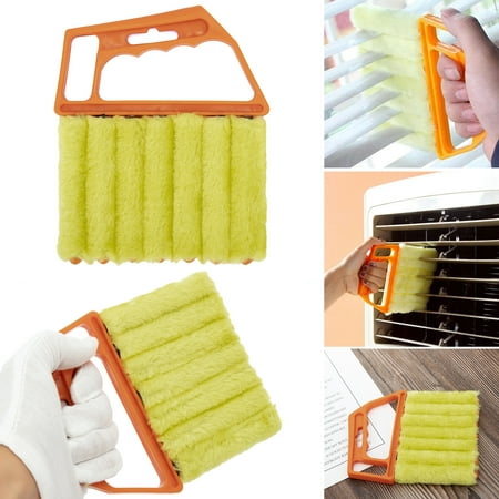 

Mini Blind Cleaner Shutters Window Brush Cleaning Air Conditioner Duster Remover Dust Cleaner for Household Office Clean 2 Pack