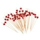 thumbnail image 1 of 100 Uds. De de cóctel con de corazón, palillos de frutas para sándwich, suministros para fiestas rojo Colcomx Palitos de frutas, 1 of 8