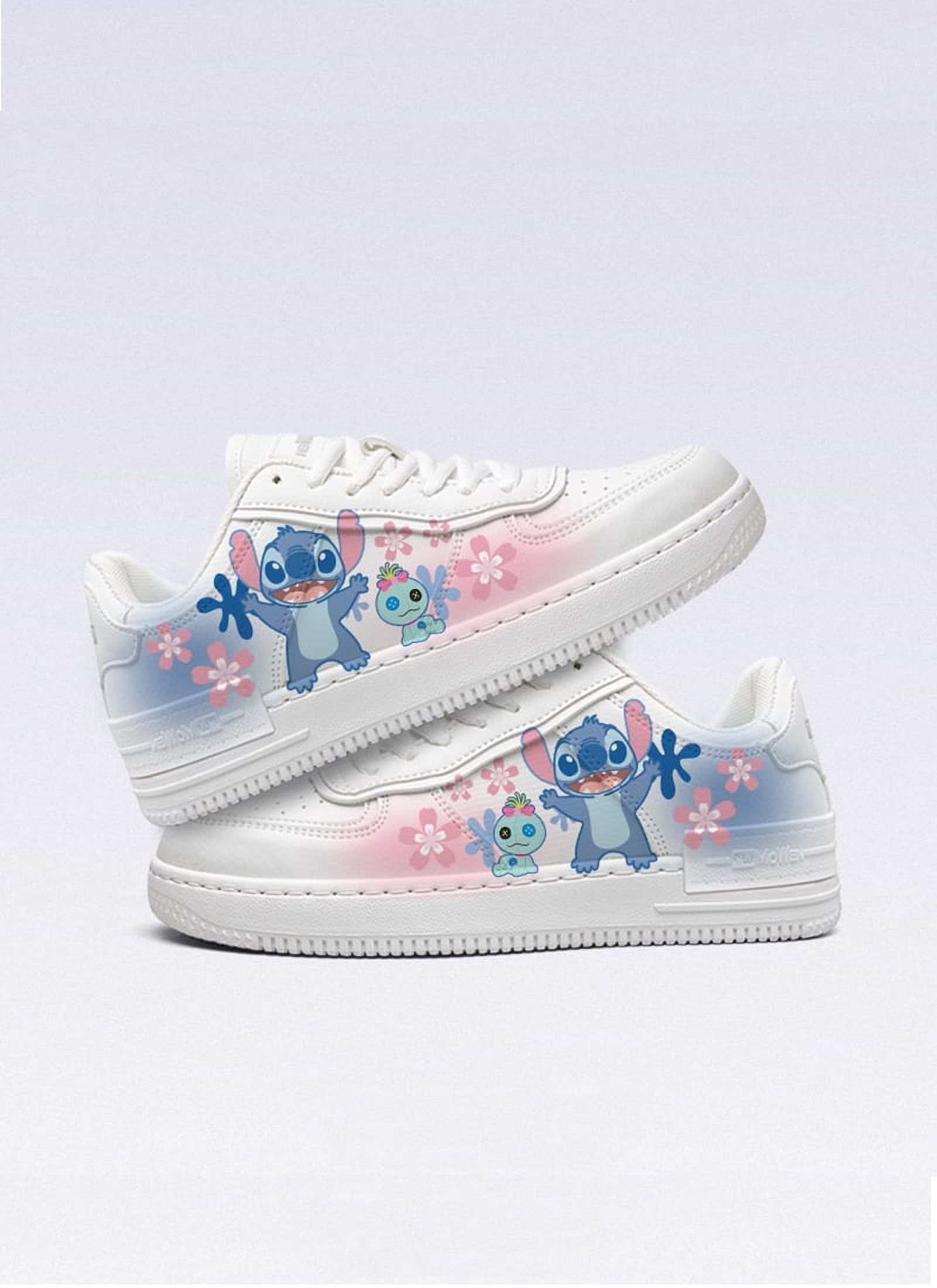 Disney Stitch Sneakers for Women & Girls, Casual Lace-Up