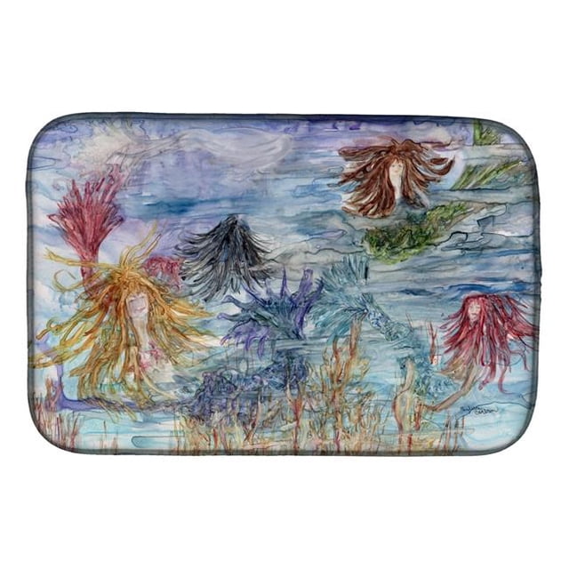 Carolines Treasures 8975DDM Abstract Mermaid Water Fantasy Dish Drying Mat