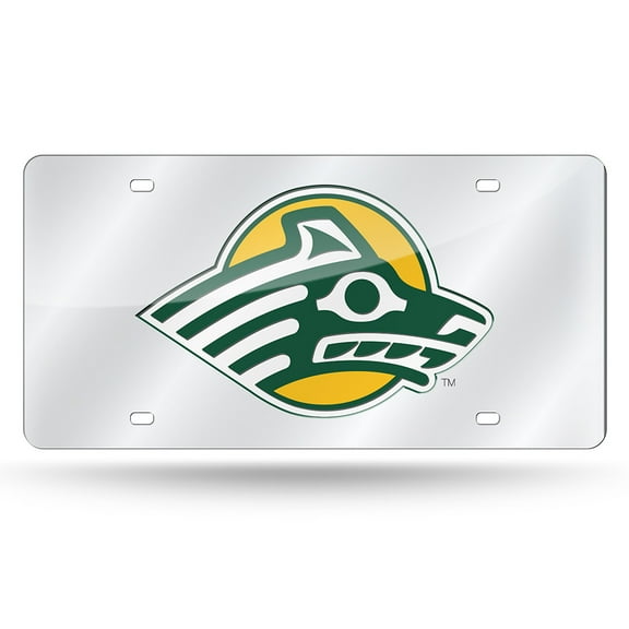 Alaska Seawolves Mirrored Laser Cut License Plate Laser Tag