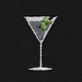 thumbnail image 2 of Dalix Martini Embroidered Lightweight Relaxed Jersey Tee Summer Cute Food Womens in Black 2XL XX-Large, 2 of 5