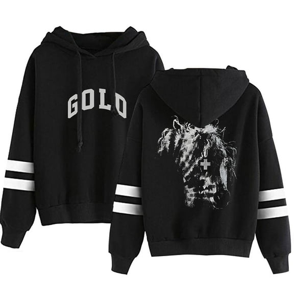 2hollis Merch Gold Logo Men/Women Hooded Sweet Streetwear Hooded Long Sleeve