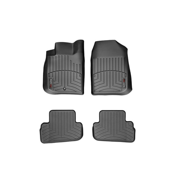 WeatherTech Custom Fit FloorLiners compatible with Cobalt, G5 - 1st & 2nd Row (2-pc. Rear Liner), Black