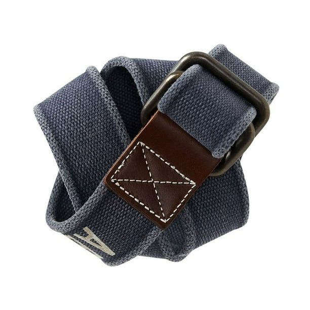 Aeropostale - Cinturón tejido para hombre, color azul, pequeño Aeropostale tejido