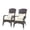 Brown, variant on Gzxs Patio Wicker Chair with Beige Cushions, Outdoor High-Back Chair with Large Seat & Armrests for Deck, Garden & Backyard, Brown