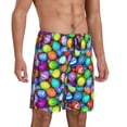 thumbnail image 2 of Wukai Colorful Easter Eggs1 Men’s Short Pajama Pants With Pockets Soft Sleep Pj Shorts for Men-Large, 2 of 6