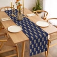 thumbnail image 3 of Pineapple Table Runner - 72 Inch Long, Kitchen Dining Table Runner Dresser Scarves, Yellow Fruit Navy Blue Summer Tropical Farmhouse Decor for Coffee Tables Wedding Party Banquet, 3 of 8