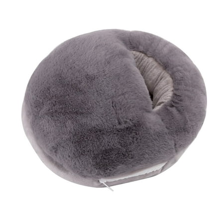 

1pc USB Power Foot Warmer Electric Heating Shoes Slipper in Cold Winter (Grey)