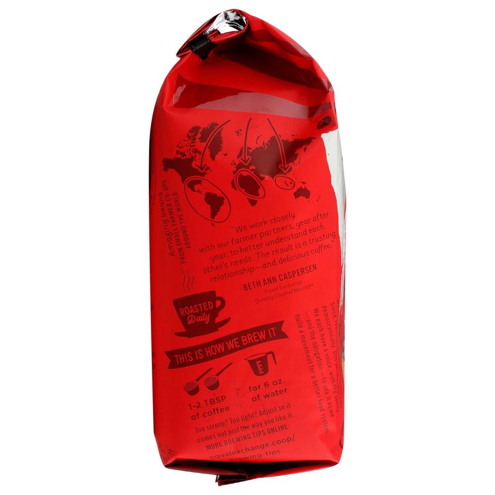 Equal Exchange Organic Love Buzz 100 Percent Whole Bean Coffee, 12 Ounce -- 6 per Case.