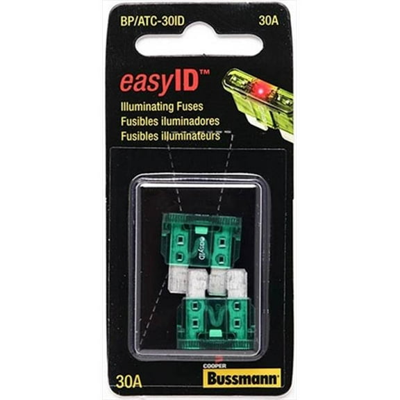 BUSSMANN BPATC30ID Easyid Illuminating Automotive Fuse, Pack - 5