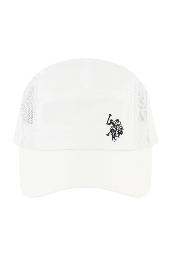 Baseball Cap, Men's Active Wear Nylon Mesh Adjustable Baseball Hat, White, One Size