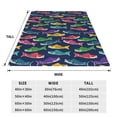 thumbnail image 3 of Pofeuu Colorful Carp Streamer 1 Print Ultra-Soft Micro Fleece Blanket,for Bed Or Sofa,All Season Throw Blankets Flannel Blanket-80"x60", 3 of 7