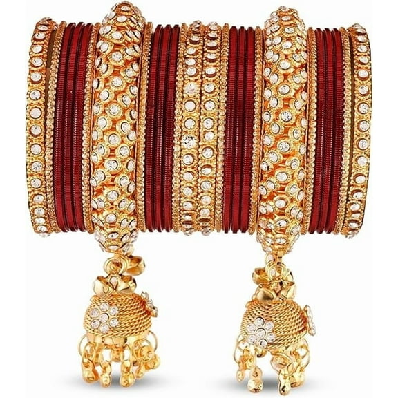 Indian Ethnic Partywear Handmade Bangles – Elegant Jewelry for Women, Perfect for Weddings, Festivals, and Everyday Wear