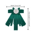thumbnail image 2 of INSPIRE CHIC Women's Ribbon Brooch Bowknot Necktie Wedding Party Bow Brooches Green-02, 2 of 5
