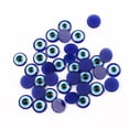 thumbnail image 3 of 100 piezas de resina práctica Oblate Blue Evil Eye Beads cuentas traseras planas para hacer joyas DIY Scrapbooking (12 x 12 mm), 3 of 5