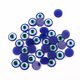 thumbnail image 2 of 100 piezas de resina práctica Oblate Blue Evil Eye Beads cuentas traseras planas para hacer joyas DIY Scrapbooking (8 x 8 mm), 2 of 6
