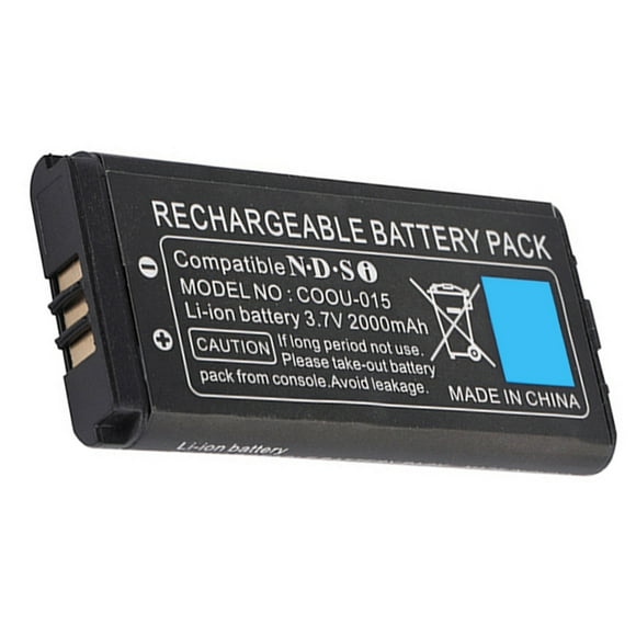 Peggybuy Lithium Battery Pack 700mAh Li-ion Battery for Nintendo DSi NDSi (700mah Black)
