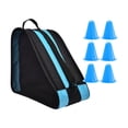 thumbnail image 1 of Bolsa para patines con correa para el hombro, bolsa para guardar zapatos de patinaje sobre hielo. azul, 1 of 9