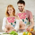thumbnail image 3 of Bright Pioneer Flower Apron-Garden Aprons for Women with Pockets-Cotton Linen Waterproof Kitchen Cooking Gardening Aprons Adjustable for Kitchen,Cooking,BBQ and Salon 33x27 Inch, 3 of 7