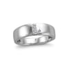 1/5 Carat Princess-cut Diamond 14kt White Gold Band