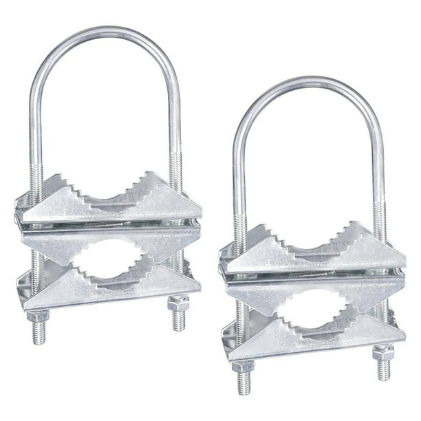 Antenna Mast Clamp VJaw Bracket U Bolts Pipe Mounting Hardware