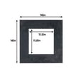 thumbnail image 3 of Black Suede Acid Free 16x16 Picture Frame Mats with White Core Bevel Cut for 12x12 Pictures - Fits, 3 of 4