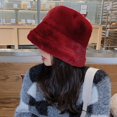 thumbnail image 3 of Ladies Hat Keep Warm Solid Color Stylish Bright Color Coldproof Fisherman Cap, 3 of 4