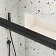 thumbnail image 6 of MAYEERTY 50-54"W x 70"H Double Sliding Shower Bypass Door, Tempered Glass & Stainless Steel Handle, Matte Black, 6 of 18