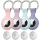 thumbnail image 1 of Yanonmyfd  Fundas para Apple AirTag 2021[4 Piezas], Silicona Funda Airtag para Llavero, Anti-Perdida Anti-Rasguños Ligero Protectora Funda con Llavero para Localizador Apple Airtags, 1 of 14