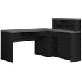 thumbnail image 3 of Monarch Specialties Computer Desk, Home Office, Corner, Left, Right Set-up, Storage Drawers, L Shape, Work, Laptop, Laminate, Black, Grey, Contemporary, Modern, 3 of 4