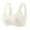 White, variant on HomeDM Womens Wireless Bras, Seamless Full Coverage Everyday Bras Comfort Push Up No Underwire Supportive Bralettes, Black, L