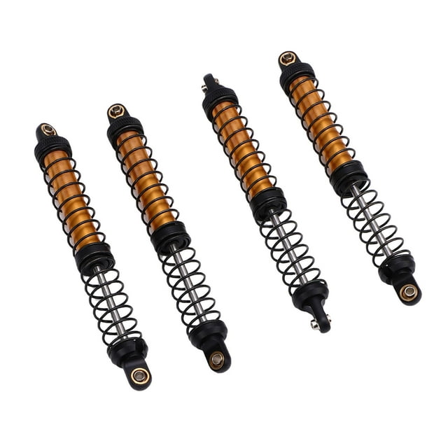 Amortisseur de Voiture Modèle, Amortisseur RC Haute Résistance 4 Pcs pour Terrain Polyvalent pour Jeu Course Or