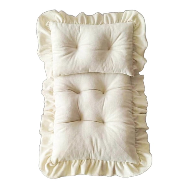 1 Set Baby Photography Bedding Stuff High Support Bed Cushion With Pillow Multi Color Optional Nursery Aid brown