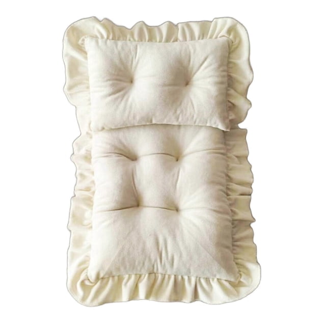 1 Set Baby Photography Bedding Stuff High Support Bed Cushion With Pillow Multi Color Optional Nursery Aid brown