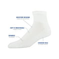 thumbnail image 2 of Gildan Adult Men's Performance Cotton moveFX Ankle Casual Socks, OS One Size 12-Pack, 2 of 4