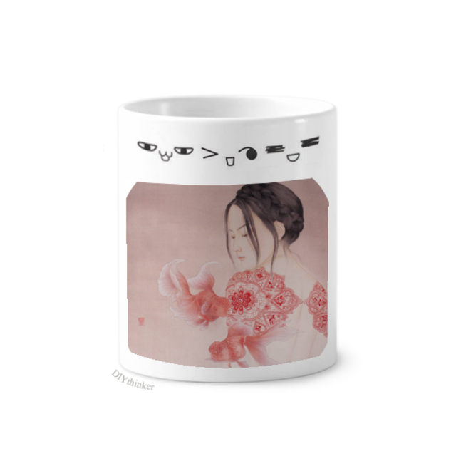 Belleza de corte de papel pintura China Taza de cepillo de dientes