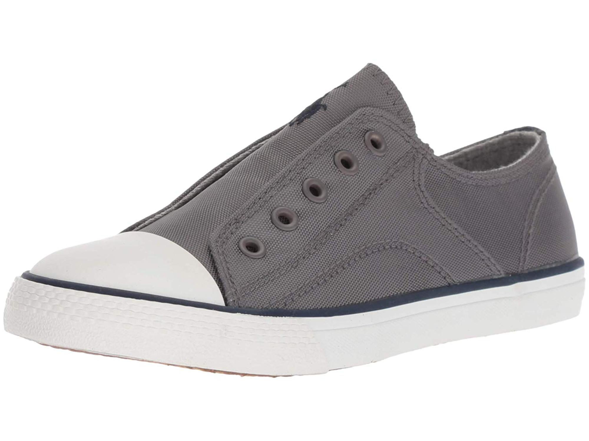 Polo By Ralph Lauren Kids Boys Rowenn Fabric Low Top Charcoal Size M105 M Us Com